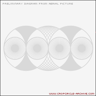 Hillside Farm, Wiltshire crop circle, aerial photo 49