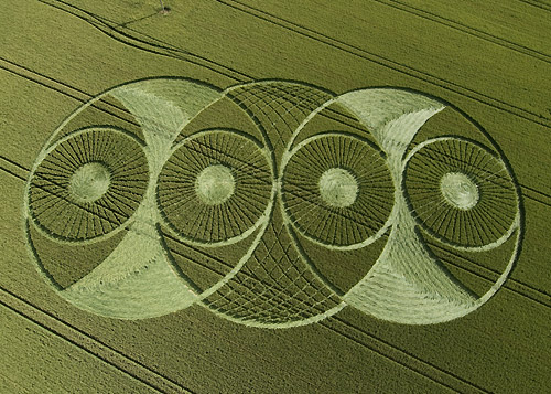 Hillside Farm, Wiltshire crop circle, aerial photo 11