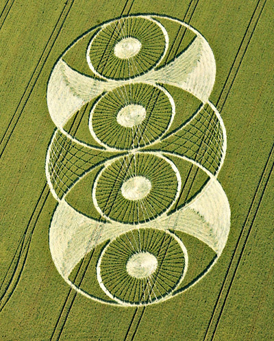 Hillside Farm, Wiltshire crop circle, aerial photo 19