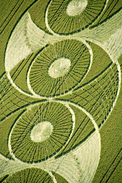 Hillside Farm, Wiltshire crop circle, aerial photo 20