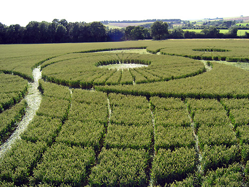 Hillside Farm, Wiltshire crop circle, aerial photo 3