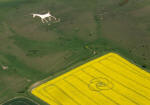 Below the White Horse, Wiltshire crop circle, aerial photo 20