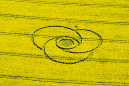 Below the White Horse, Wiltshire crop circle, aerial photo 16