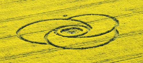 Below the White Horse, Wiltshire crop circle, aerial photo 3