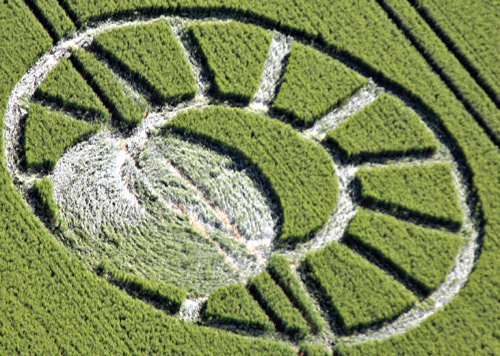 Winterbourne Bassett, Wiltshire crop circle, aerial photo 4