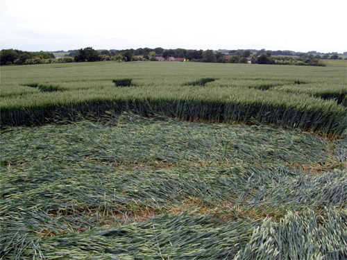 Winterbourne Bassett, Wiltshire crop circle, aerial photo 10