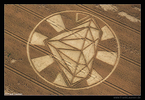 Yatesbury, Wiltshire crop circle, aerial photo 11