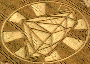 Yatesbury, Wiltshire crop circle, aerial photo 26