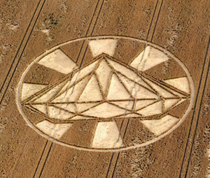 Yatesbury, Wiltshire crop circle, aerial photo 27