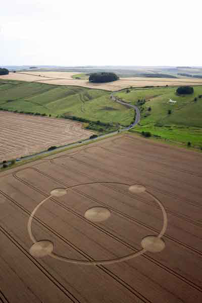 Hackpen, Wiltshire crop circle, aerial photo 4