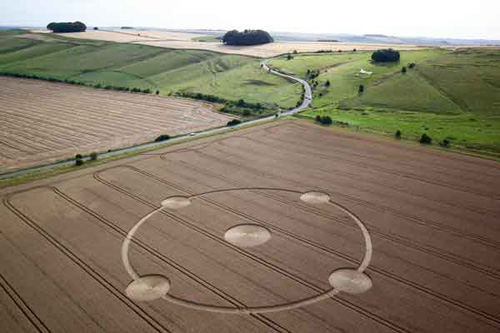 Hackpen, Wiltshire crop circle, aerial photo 2