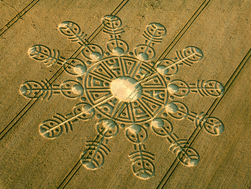 Smeathe's Plantation, Wiltshire crop circle, aerial photo 8