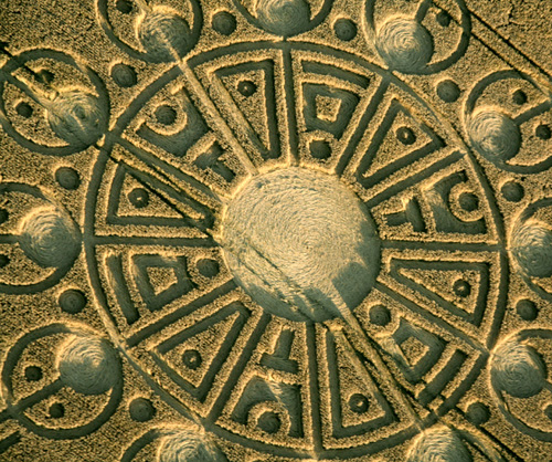 Smeathe's Plantation, Wiltshire crop circle, aerial photo 9