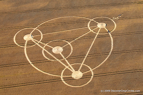 Woodborough Hill, Wiltshire crop circle, aerial photo 8