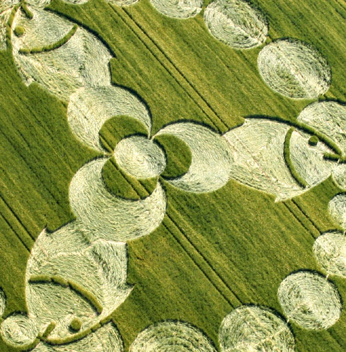 Bishop Cannings, Wiltshire crop circle, aerial photo 2