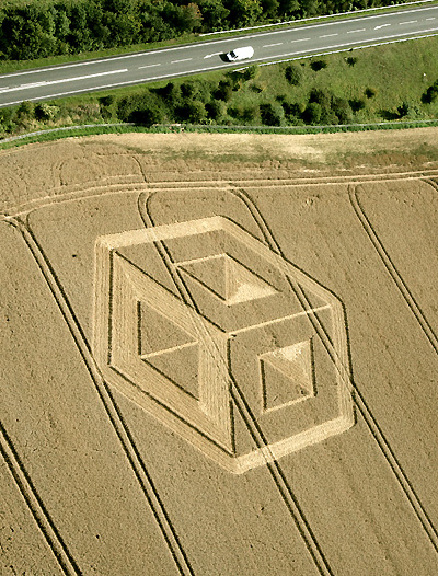 Bishop Sutton, Hampshire crop circle, aerial photo 4