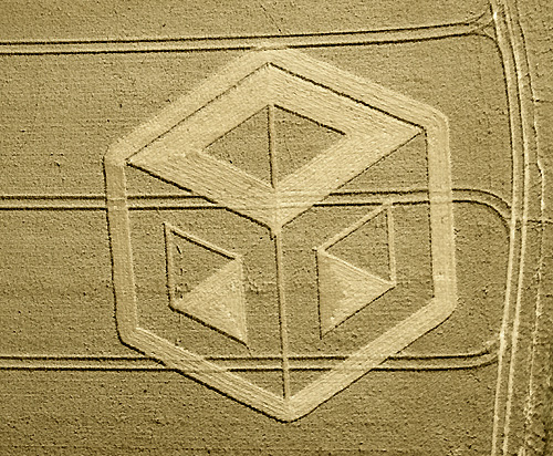 Bishop Sutton, Hampshire crop circle, aerial photo 3
