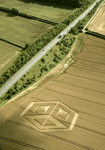 Bishop Sutton, Hampshire crop circle, aerial photo 5