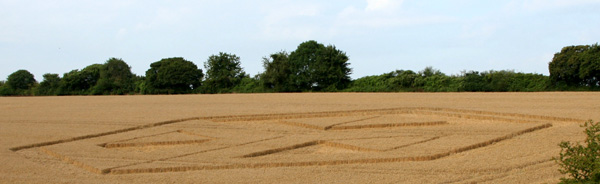 Bishop Sutton, Hampshire crop circle, aerial photo 6
