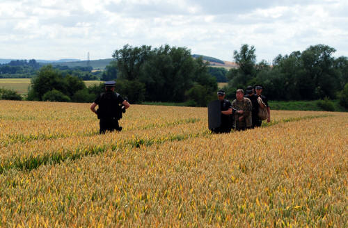 Cannings Cross, Wiltshire crop circle, aerial photo 9