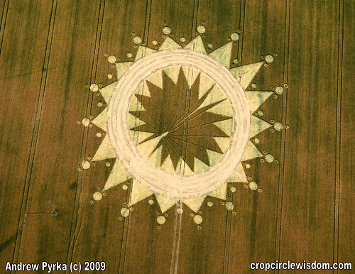 Cannings Cross, Wiltshire crop circle, aerial photo 6