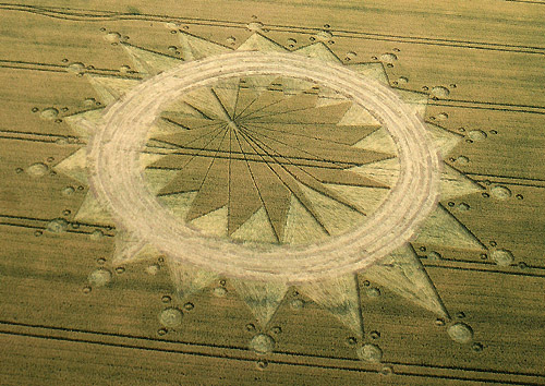 Cannings Cross, Wiltshire crop circle, aerial photo 5