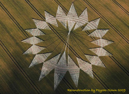 Cannings Cross, Wiltshire crop circle, aerial photo 7
