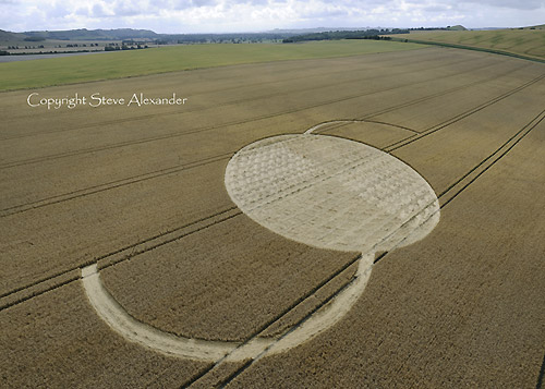 East Field, Wiltshire crop circle, aerial photo 8