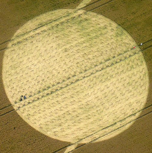 East Field, Wiltshire crop circle, aerial photo 3
