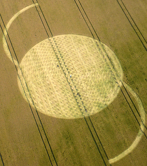 East Field, Wiltshire crop circle, aerial photo 10