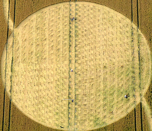 East Field, Wiltshire crop circle, aerial photo 2