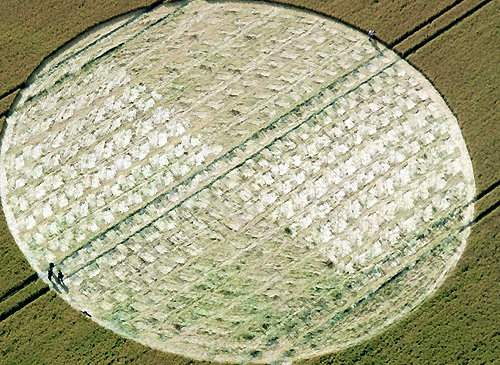 East Field, Wiltshire crop circle, aerial photo 13