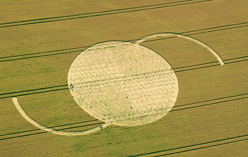 East Field, Wiltshire crop circle, aerial photo 12