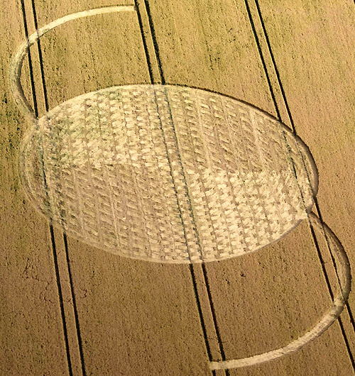 East Field, Wiltshire crop circle, aerial photo 14