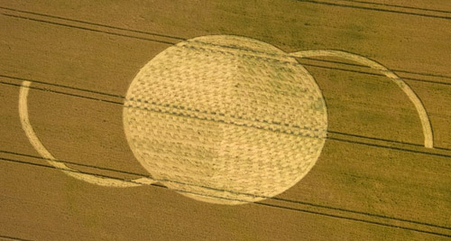 East Field, Wiltshire crop circle, aerial photo 5