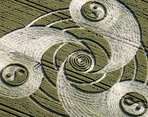 Grey Wethers, Wiltshire crop circle, aerial photo 8