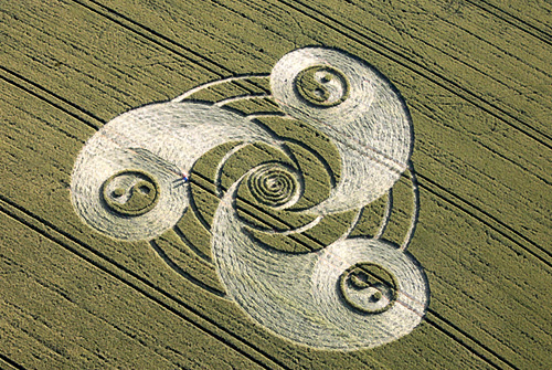 Grey Wethers, Wiltshire crop circle, aerial photo 7