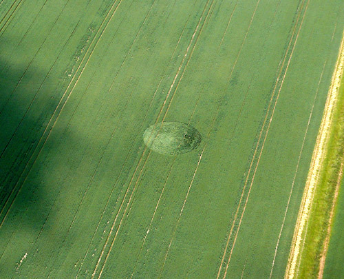 Honey Street, Wiltshire crop circle, aerial photo 8