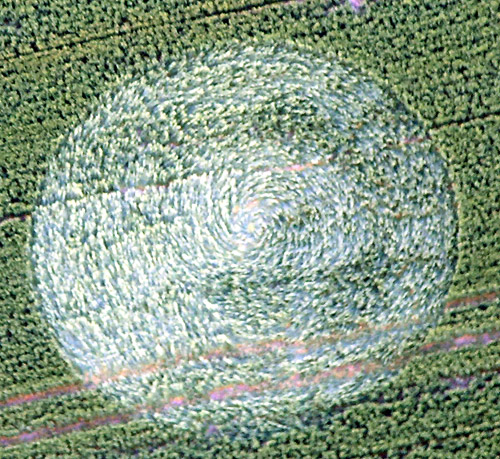 Honey Street, Wiltshire crop circle, aerial photo 6