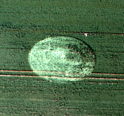 Honey Street, Wiltshire crop circle, aerial photo 7