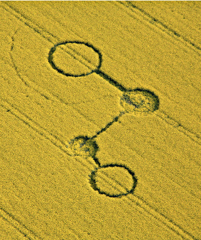 Liddington, Wiltshire crop circle, aerial photo 3