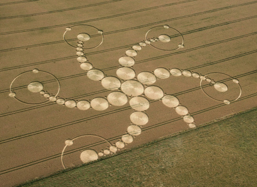 Hill, Wiltshire crop circle, aerial photo 8