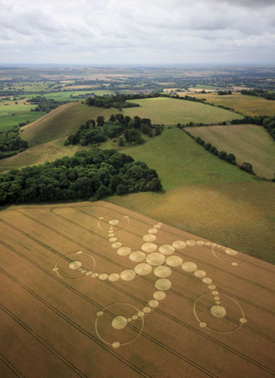 Hill, Wiltshire crop circle, aerial photo 13