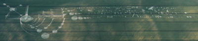 Below Milk Hill (3), Wiltshire crop circle, aerial photo 24