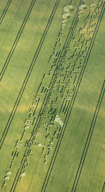 Below Milk Hill (3), Wiltshire crop circle, aerial photo 20