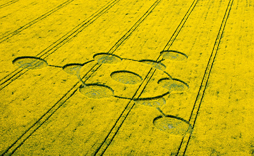 Morgan's Hill, Wiltshire crop circle, aerial photo 8