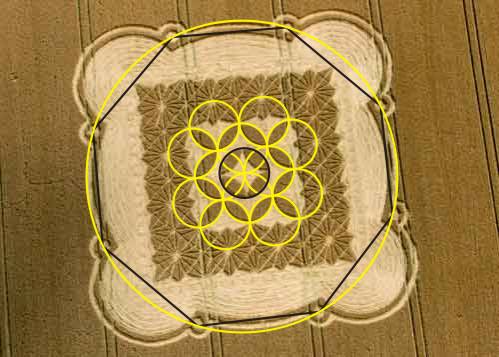 Morgans Hill, Wiltshire crop circle, aerial photo 17