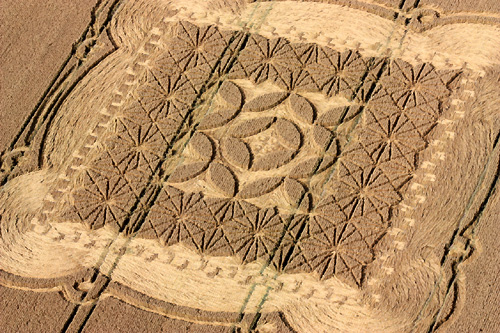 Morgans Hill, Wiltshire crop circle, aerial photo 7
