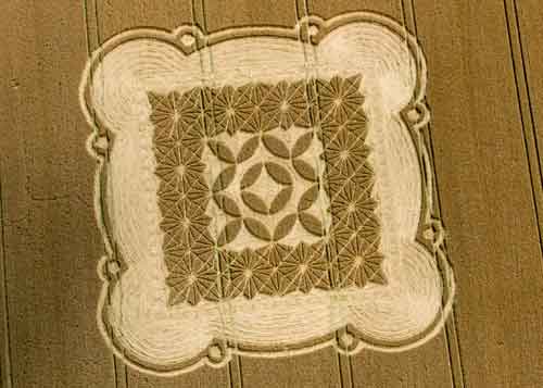 Morgans Hill, Wiltshire crop circle, aerial photo 6