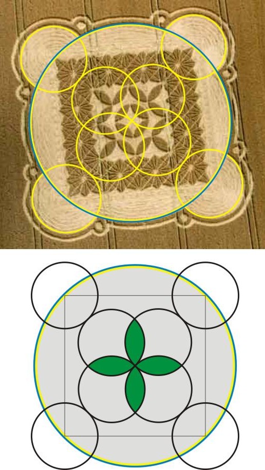 Morgans Hill, Wiltshire crop circle, aerial photo 19